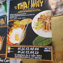 Restaurant thaï O'thaï Way à Goussainville (le menu)