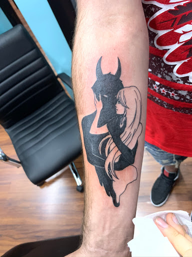 Explore mens leg sleeve tattoo ideas, creative tattoo ideas in Mesquite, available at Stuck On You Tattoos & Piercings