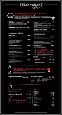 Menu du Steak 'n Shake à Les Pennes-Mirabeau