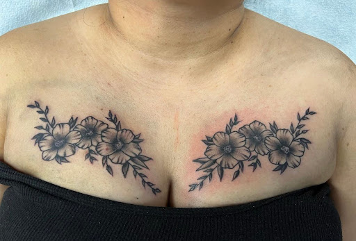 Explore shoulder cap tattoo ideas, creative tattoo ideas in Delmar, available at Resolute Tattoo