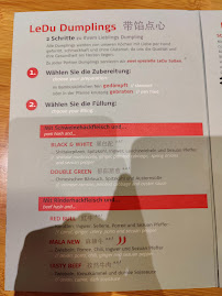 Ledu Happy Dumplings à Munich menu
