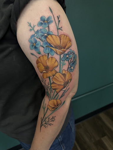 Explore father and sons tattoo ideas, creative tattoo ideas in Roseville, available at Ravens Mark Body Art Collective Tattoos & Piercings