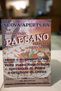 Ristorante Pizzeria Paesano à Oleggio menu