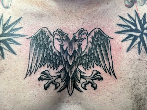 Explore cool upper arm tattoo ideas, creative tattoo ideas in Adrian, available at Good Life Tattoo Co.