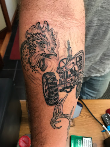 Explore chest sleeve tattoo ideas, creative tattoo ideas in Charlottesville, available at Mystic Tattoo and Body Piercing