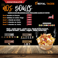 Menu du O'Royal Tacos à Guignes