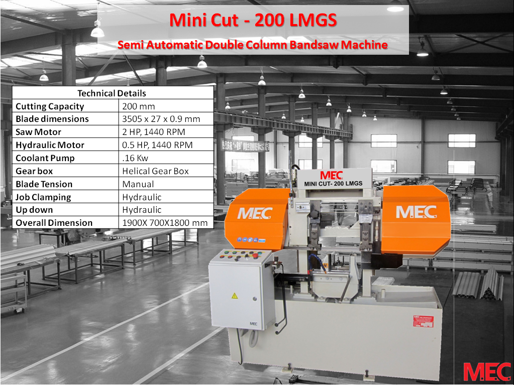 MEC Technology - Metal cutting Band Saw Machine Manufacturers