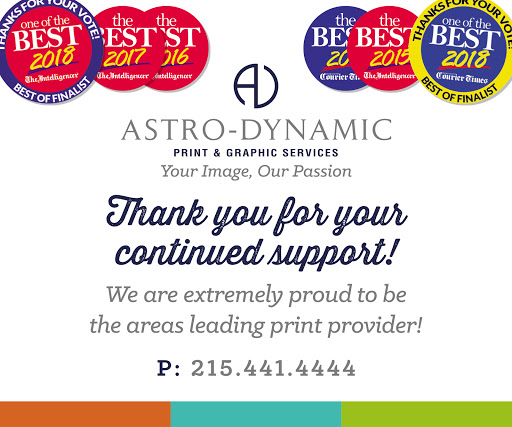 Commercial Printer «Astro-Dynamic Print & Graphic Services», reviews and photos, 882 Louis Dr, Warminster, PA 18974, USA