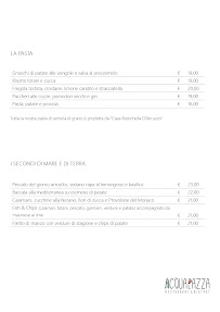 Restaurant de fruits de mer Ristorante Acquapazza à Mantua (la carte)