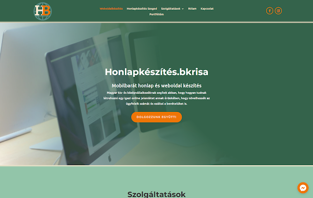 Weboldal készítés Szeged, Céges weboldal készítés, Online marketing - Honlapkészítés.bkrisa - Gyula