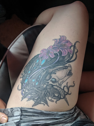 Explore tattoo ideas for female sleeve, creative tattoo ideas in Dickinson, available at In the Flesh