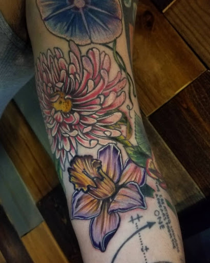 Explore small hunting tattoo ideas, creative tattoo ideas in Talbott, available at Alpha Tattoo co.