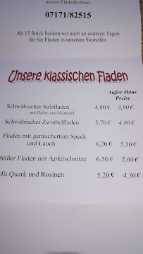 Restaurant Krone Zimmern GmbH à Schwäbisch Gmünd (le menu)