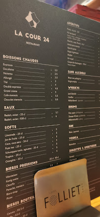La Cour 24 à Annecy menu