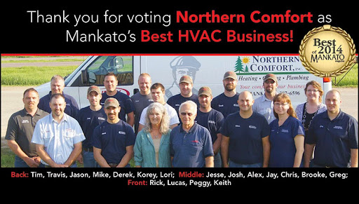 Plumber «Northern Comfort Inc - Plumbing, Heating & Cooling Southern MN», reviews and photos, 917 Southbend Ave, Mankato, MN 56001, USA