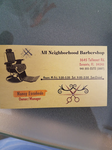 Barber Shop «All Neighborhood Barbershop», reviews and photos, 3645 Tallevast Rd, Sarasota, FL 34243, USA