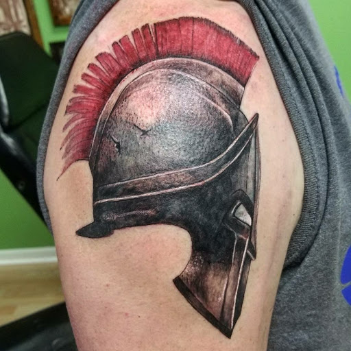 Explore colorful sleeve tattoo ideas, creative tattoo ideas in Kenosha, available at Kenosha Tattoo Company