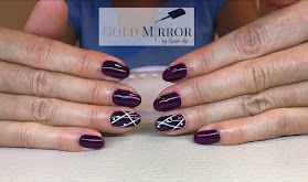 Gold Mirror Nail Salon