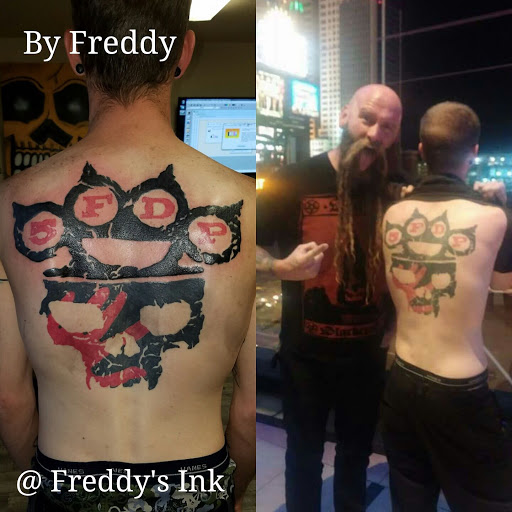 Explore donald duck tattoo ideas, creative tattoo ideas in Hurricane, available at Freddys Ink - Tattoo & Piercing Studio