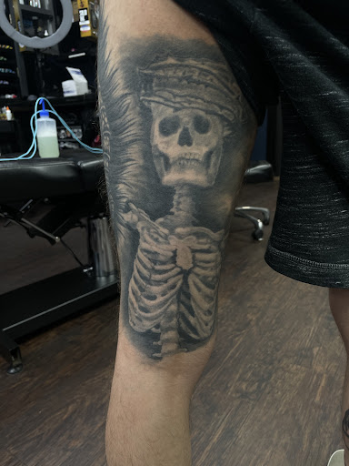 Explore wednesday addams tattoo ideas, creative tattoo ideas in Willis, available at Half Pint Tattoo Studio