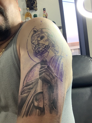 Explore celtic cross tattoo ideas, creative tattoo ideas in Stockton, available at Tatt Me Up Studio