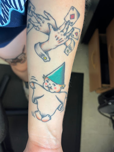 Explore black and grey tattoos sleeves ideas, creative tattoo ideas in Albuquerque, available at Holy Fool Tattoo Club