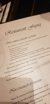 Figuig à Paris menu