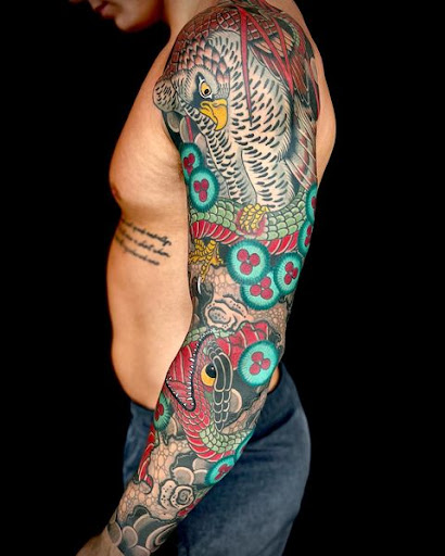 Explore lovers tattoo ideas, creative tattoo ideas in Virginia Beach, available at Salt Water Tattoo