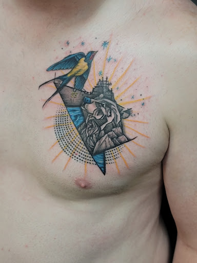 Explore shaded tattoo sleeve ideas, creative tattoo ideas in Hillsboro, available at Reflections Art Gallery and Studio