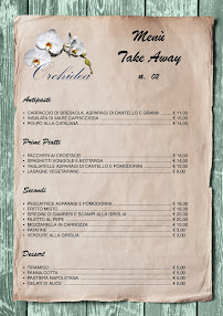 Menu du Ristorante Orchidea à Varese