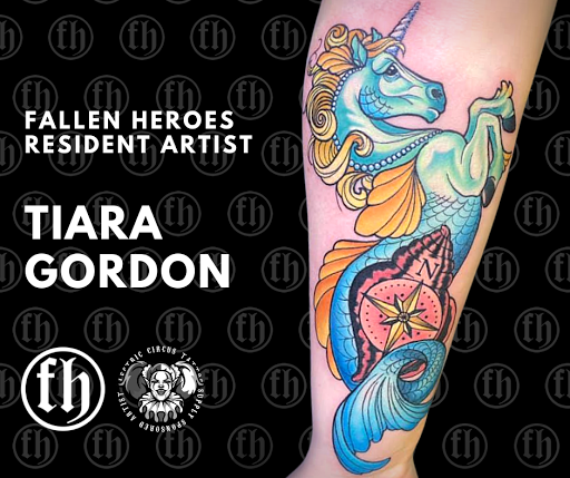 Explore group of 4 tattoo ideas, creative tattoo ideas in Kissimmee, available at Fallen Heroes Tattoo & Piercing (Florida)