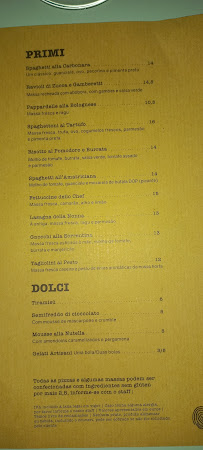 Restaurant Pasta Non Basta à Lisbon (la carte)