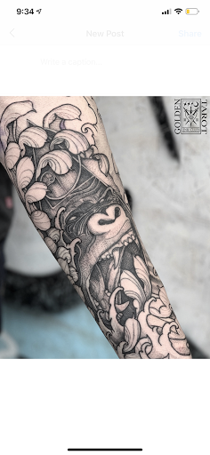 Explore chest and neck tattoo ideas, creative tattoo ideas in Winter Park, available at Tim Lease Custom Tattoos