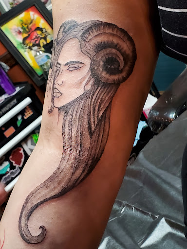 Explore christian forearm tattoo ideas, creative tattoo ideas in Albuquerque, available at Iron Anchor Tattoo Parlour