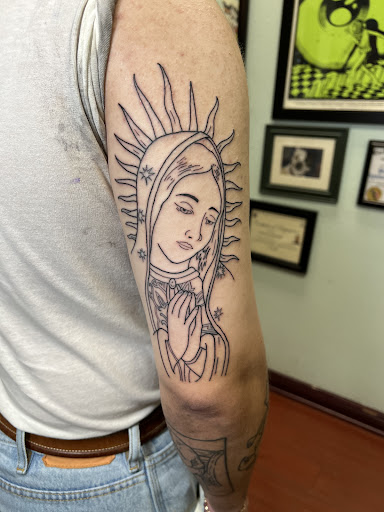 Explore music inspired tattoo ideas, creative tattoo ideas in Northridge, available at Kathouse Inc. Tattoo