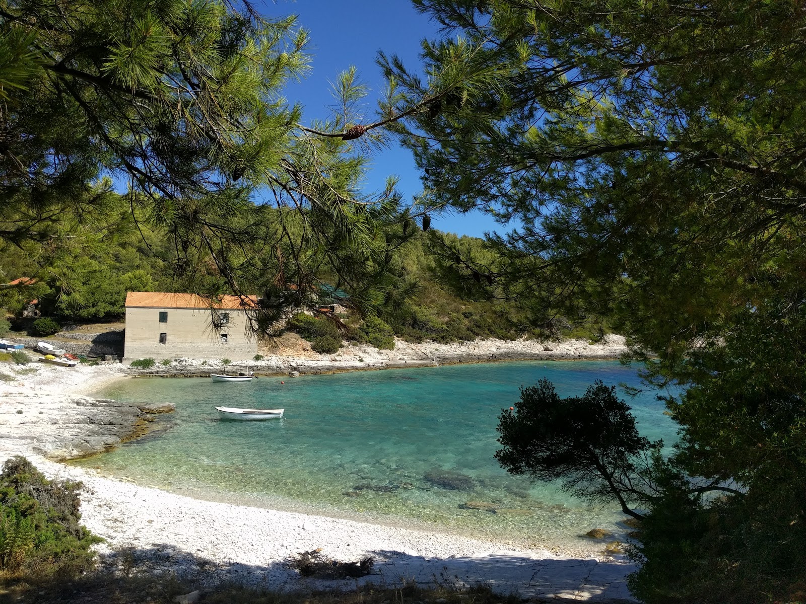 Foto von Vela Travna mit weißer kies Oberfläche