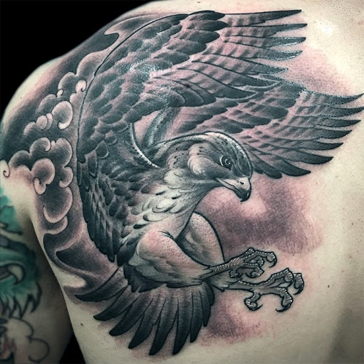 Explore tattoo geometric ideas, creative tattoo ideas in Annapolis, available at Lucky Bird Tattoo