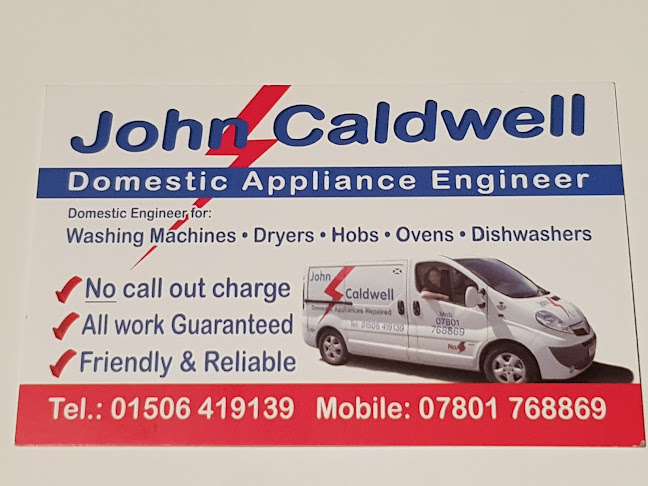 Reviews of John Caldwell & Son Domestic Appliance Repairs in Livingston - Appliance store