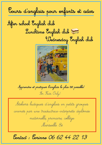 Cours d'anglais Ateliers d'anglais pour enfants Marseille