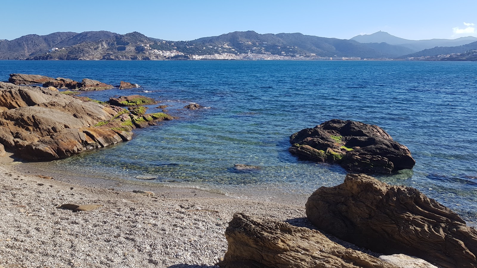 Photo of Platja sota s'Arenella with blue pure water surface
