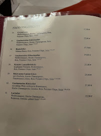 Menu / carte de Akropolis à Bad Säckingen