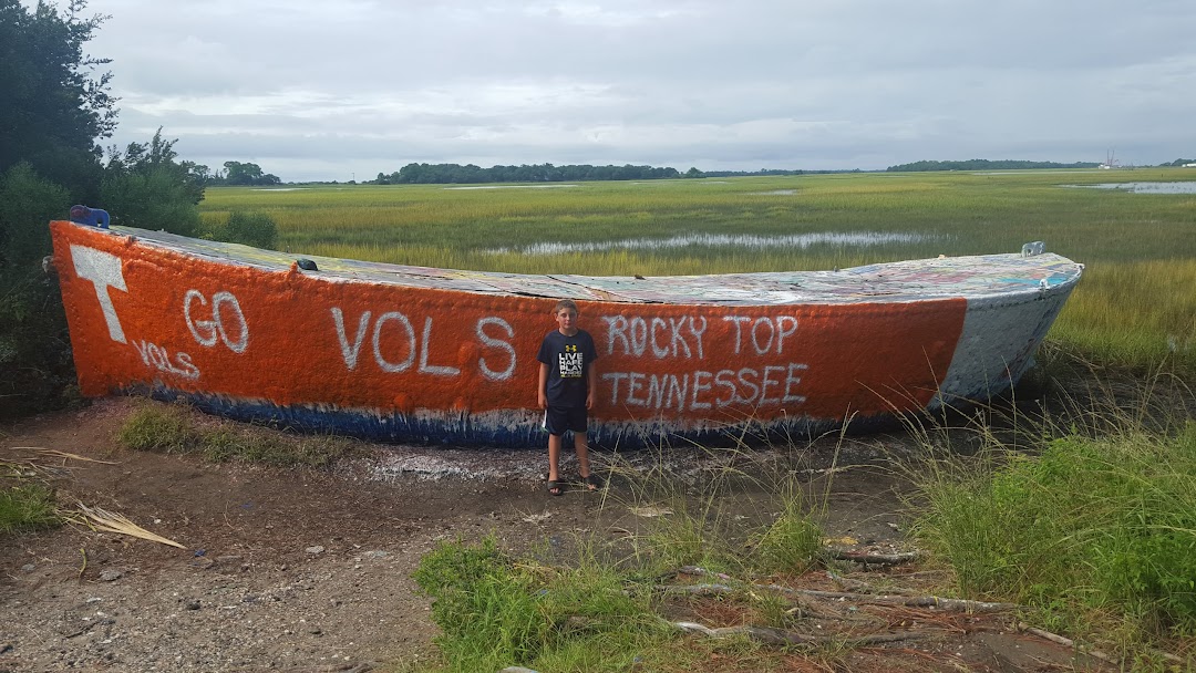 Folly Beach Graffiti Boat