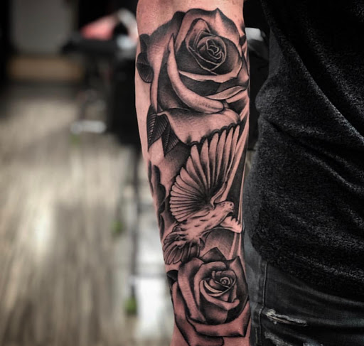 Explore tattoo of son's name ideas, creative tattoo ideas in North Hollywood, available at Rich Ink Tattoo