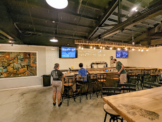 A row of beer taps