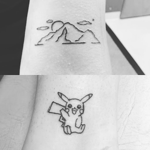 Explore female shoulder tattoo ideas, creative tattoo ideas in Calumet, available at Tattooing by Big Ben