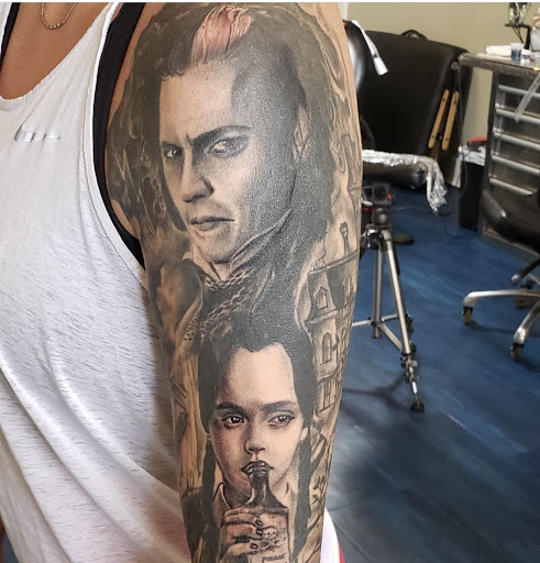 Explore tattoo scroll ideas, creative tattoo ideas in Kansas City, available at Stormy Tattoo