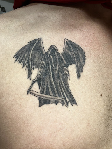 Explore fire force tattoo ideas, creative tattoo ideas in Beaufort, available at Kiss of Ink Tattoo