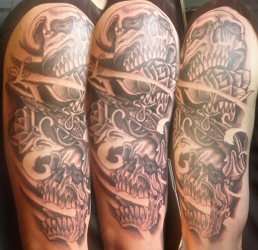 Explore radiology tattoo ideas, creative tattoo ideas in Fritch, available at Stars & Stripes Electric Tattoos