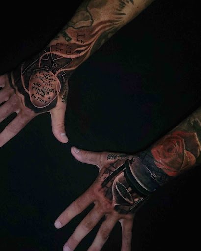 Explore hand tattoos ideas for men, creative tattoo ideas in Bensalem, available at Philly Joe Tattoo Studio