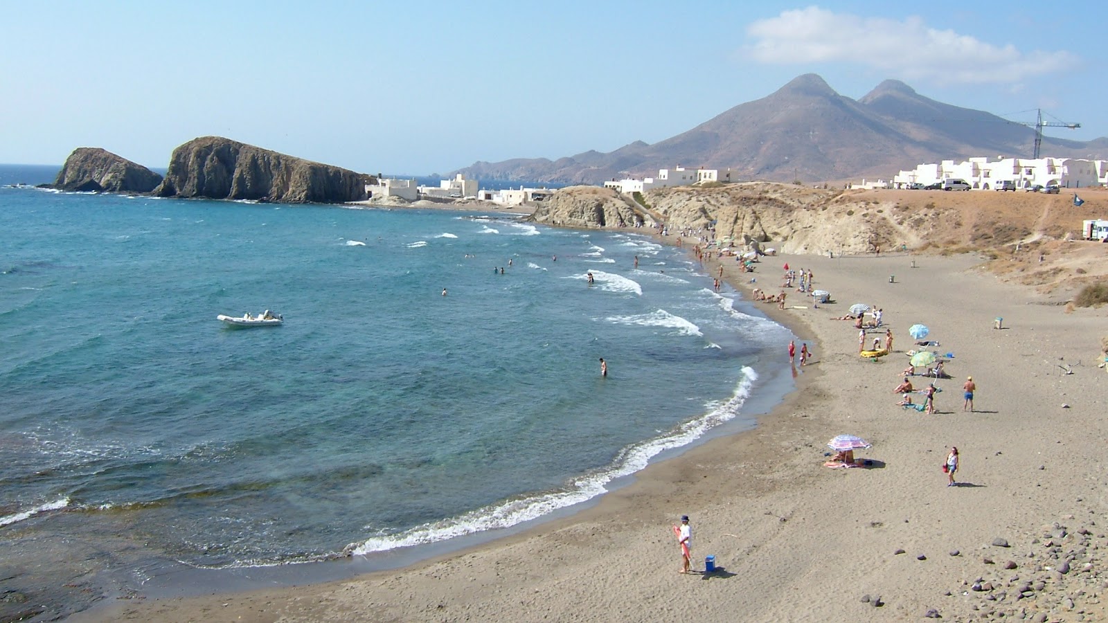 Foto di Playa del Penon Blanco con una superficie del sabbia grigia